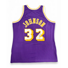 Jersey Mitchell & Ness NBA Autografiado por Magic Johnson #32 Lakers