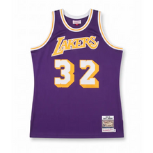 Jersey Mitchell & Ness NBA Autografiado por Magic Johnson #32 Lakers