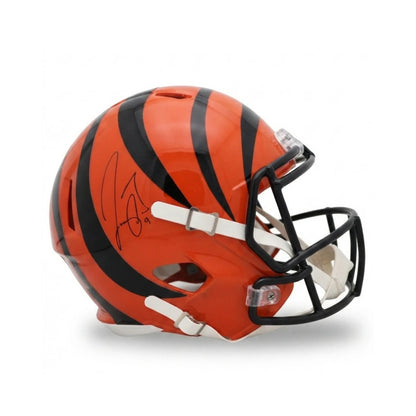 Casco Riddell NFL Speed Réplica Autografiado Por Joe Burrow Bengals