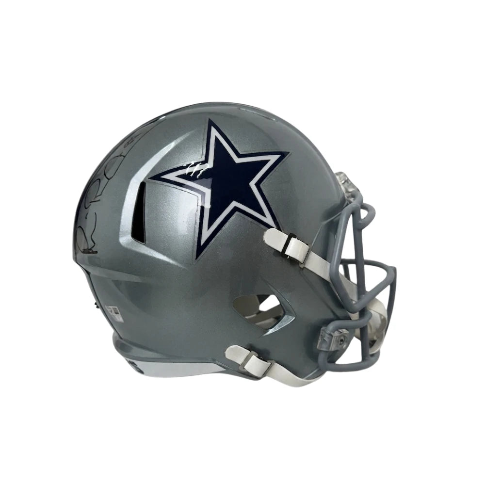 Casco Riddell NFL Speed Réplica Autografiado Por Michael Irvin Cowboys