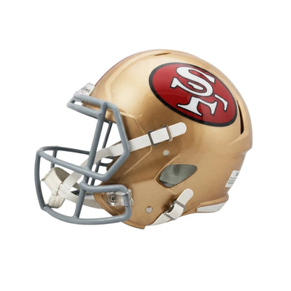 Casco Riddell NFL Speed Réplica Autografiado Por Joe Montana 49Ers