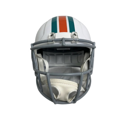 Casco Riddell NFL Speed Réplica Throwback 1972 Autografiado Por Bob Griese Dolphins