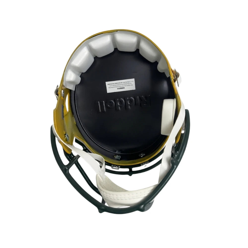 Casco Riddell NFL Speed Réplica Autografiado Por Brett Favre Green Bay Packers