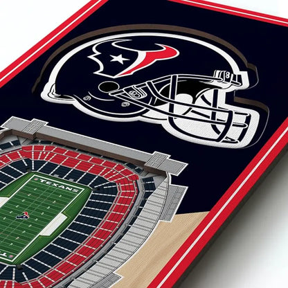 Cuadro YouTheFan NFL Stadium Banner 3D Houston Texans