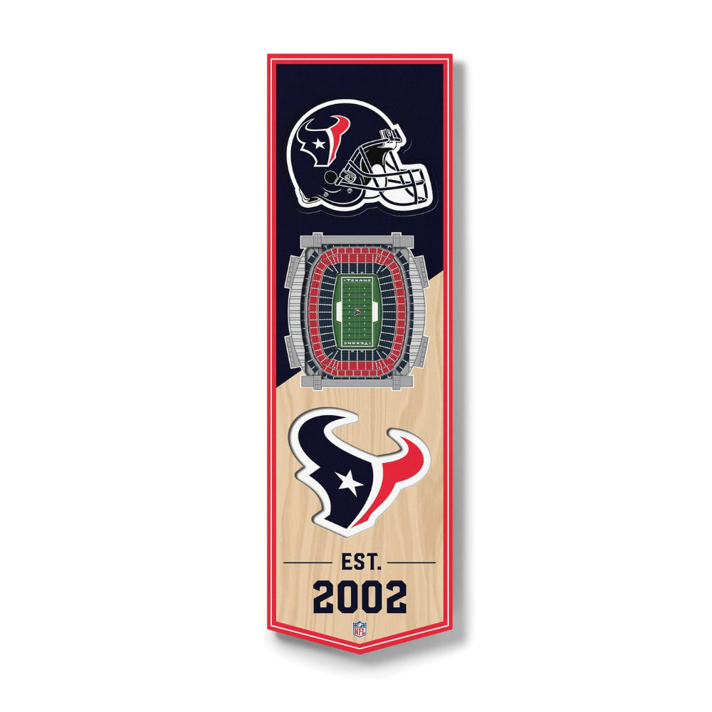 Cuadro YouTheFan NFL Stadium Banner 3D Houston Texans