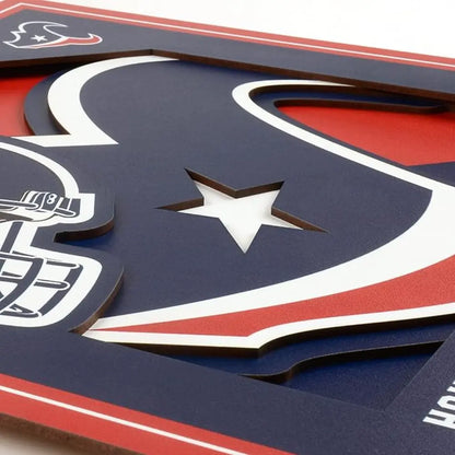 Cuadro YouTheFan NFL Logo Wall Art 3D Texans