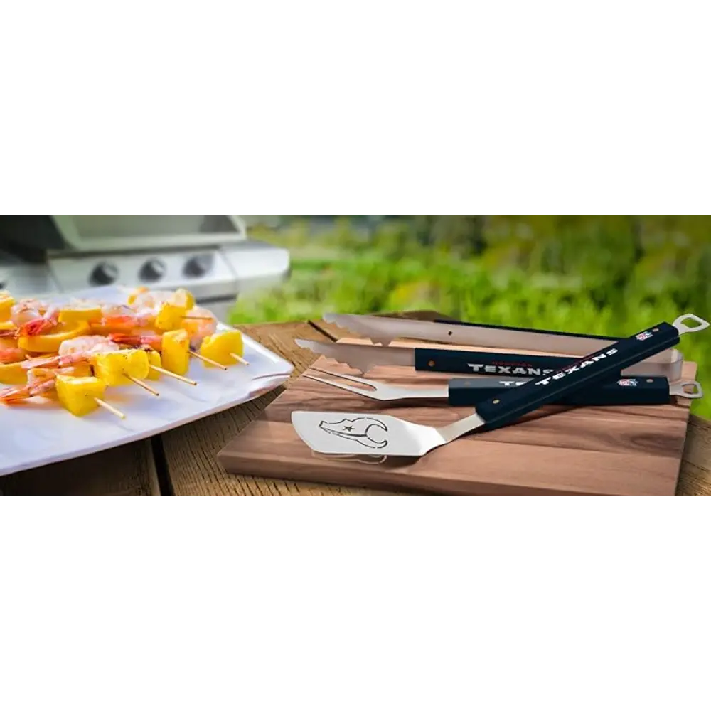 Set NFL 3 Pzas BBQ Spirit Series Texans