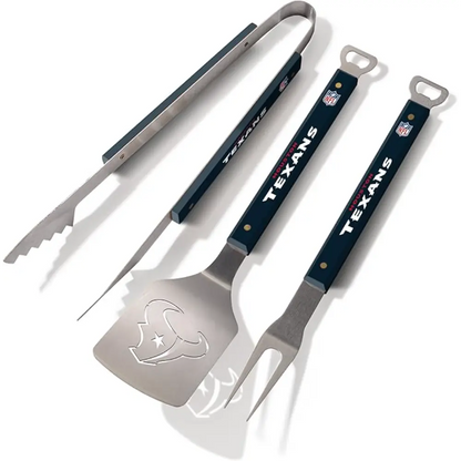 Set NFL 3 Pzas BBQ Spirit Series Texans