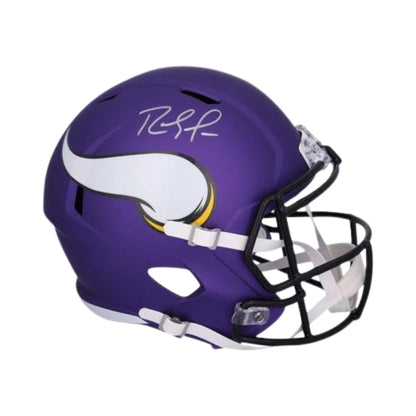 Casco Riddell NFL Speed Réplica Autografiado Por Randy Moss Vikings