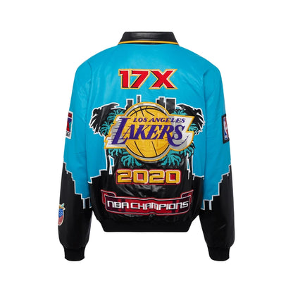 Chamarra Jeff Hamilton NBA Vegan Leather Championship 2020 Lakers