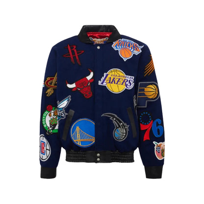 Chamarra Jeff Hamilton x NBA Wool & Leather Super Collage
