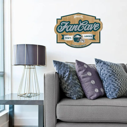 Cuadro YouTheFan NFL Fan Cave Sign 3D Eagles