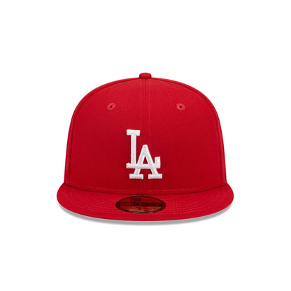 Gorra New Era 5950 MLB Evergreen Scarlet Side Patch Dodgers