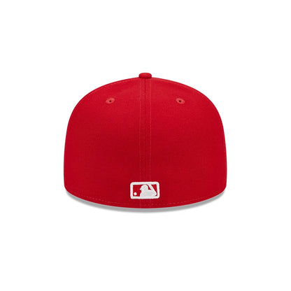 Gorra New Era 5950 MLB Evergreen Scarlet Side Patch Dodgers