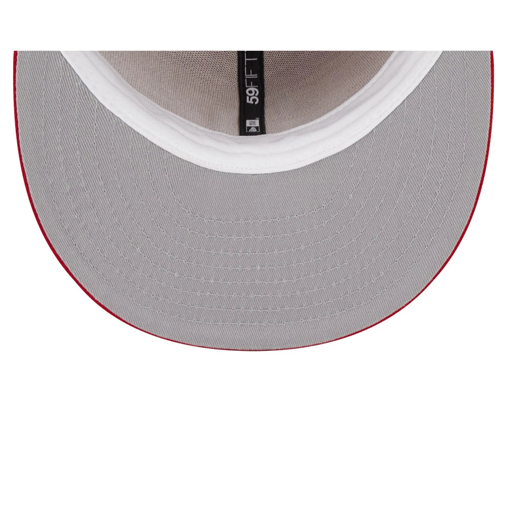 Gorra New Era 5950 MLB Evergreen Scarlet Side Patch Yankees