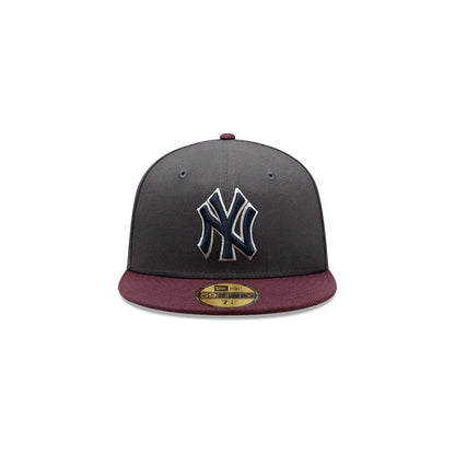 Gorra New Era 5950 MLB Blue Maroon Yankees