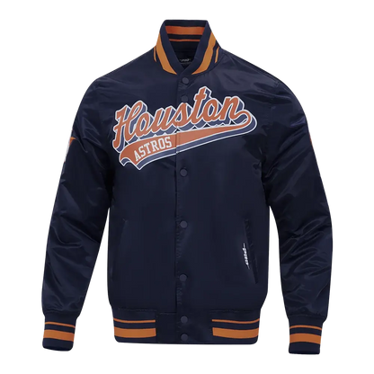 Chamarra Pro Standard MLB Script Tail Satín Astros