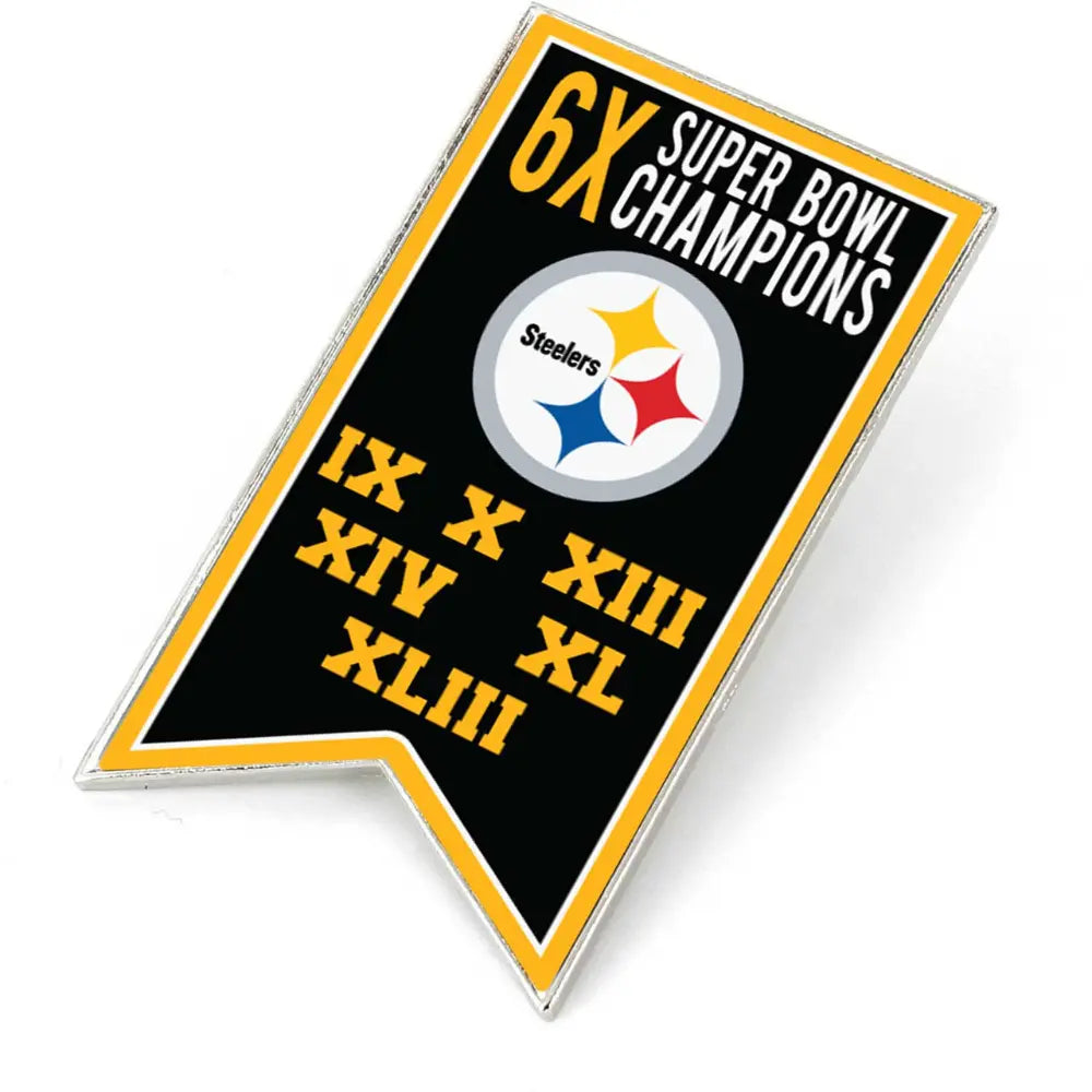 Pin Aminco NFL Championship Banner Steelers