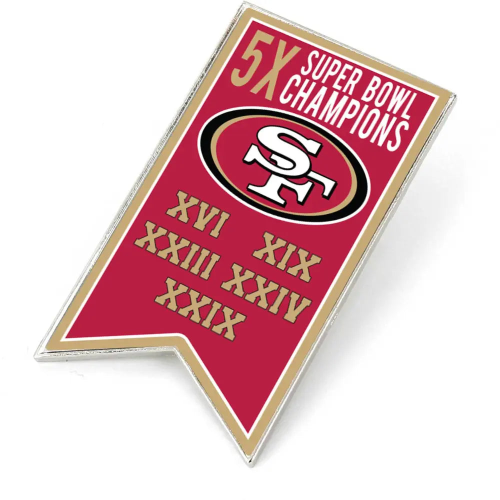 Pin Aminco NFL Championship Banner 49Ers