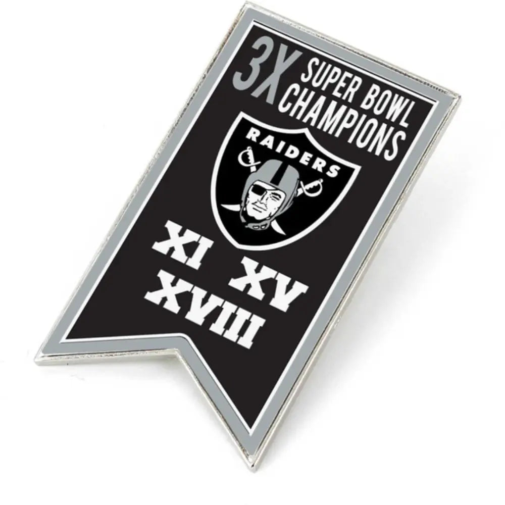 Pin Aminco NFL Championship Banner Raiders