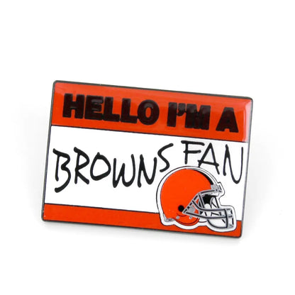 Pin Aminco NFL Name Tag Browns