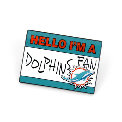 Pin Aminco NFL Name Tag Dolphins