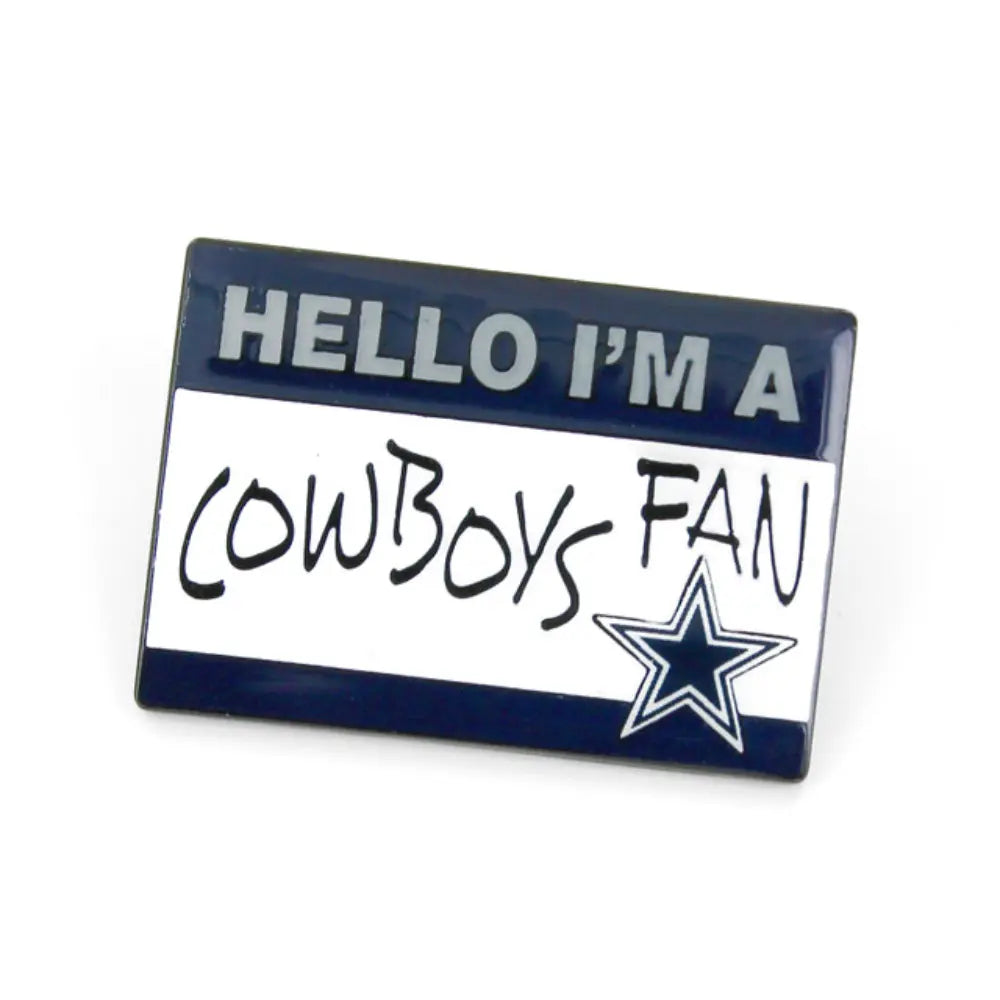 Pin Aminco NFL Name Tag Cowboys