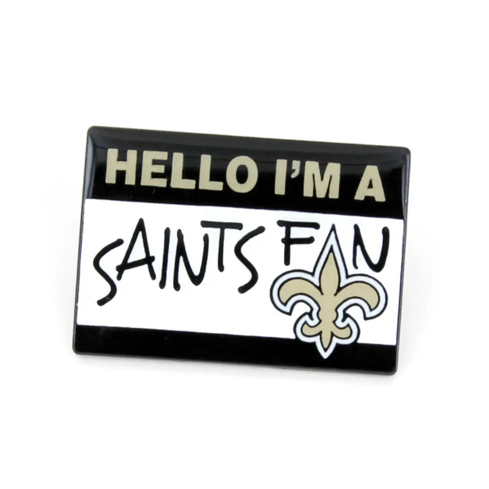 Pin Aminco NFL Name Tag Saints
