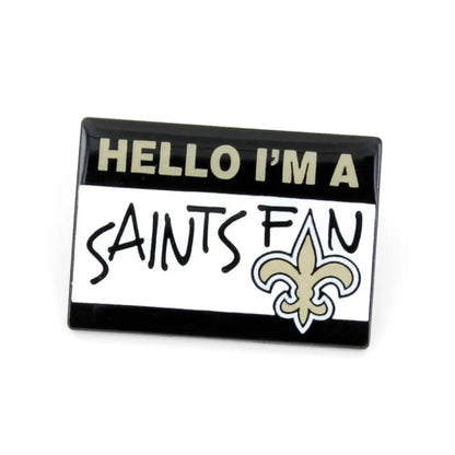 Pin Aminco NFL Name Tag Saints