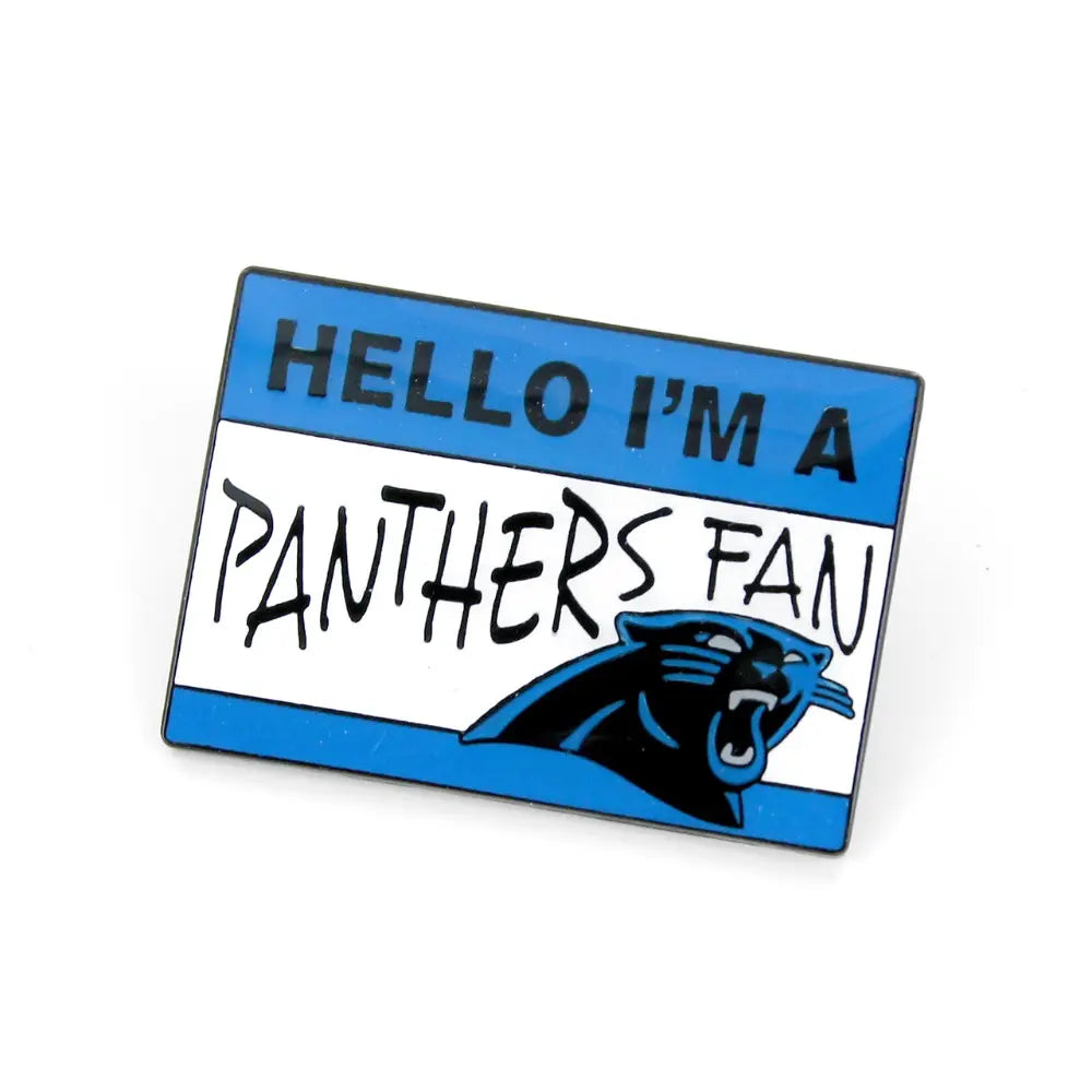 Pin Aminco NFL Name Tag Panthers