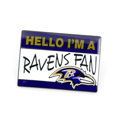 Pin Aminco NFL Name Tag Ravens