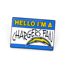 Pin Aminco NFL Name Tag Chargers