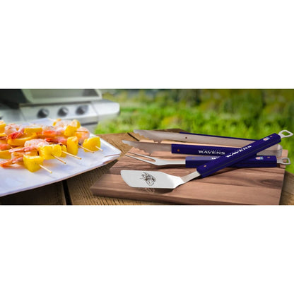 Set NFL 3 Pzas BBQ Spirit Series Baltimore Ravens