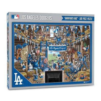 Rompecabezas YouTheFan MLB Barnyard Fans Dodgers