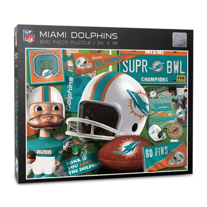 Rompecabezas YouTheFan NFL Retro Series Dolphins