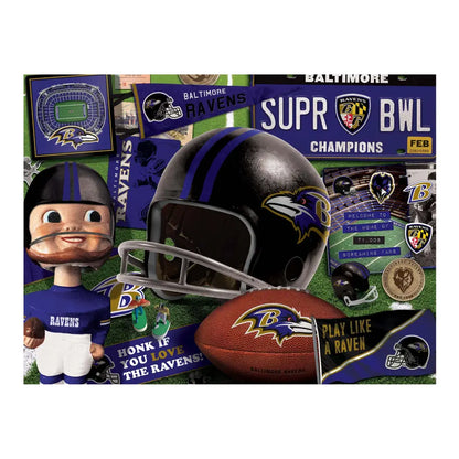 Rompecabezas YouTheFan NFL Retro Series Ravens