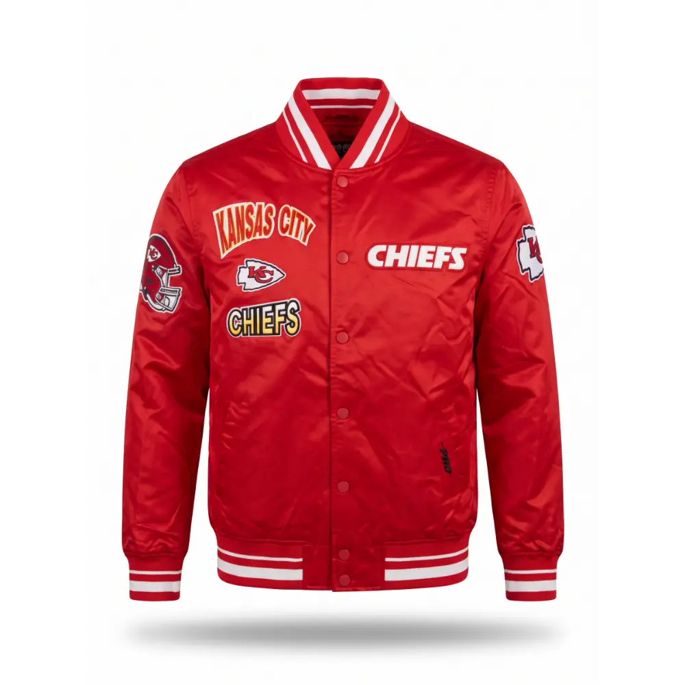 Chamarra Pro Standard NFL Turn It Up Satín Chiefs