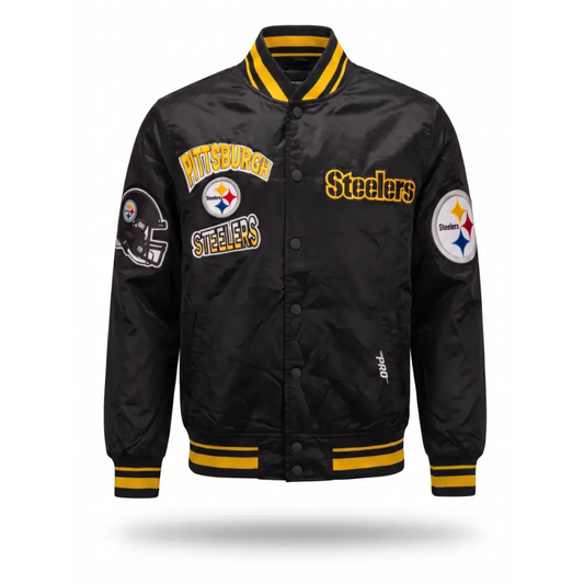 Chamarra Pro Standard NFL Turn It Up Satín Steelers