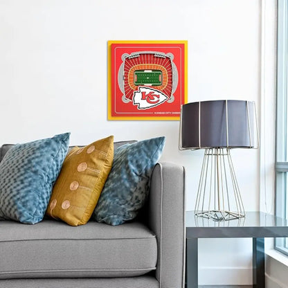 Cuadro NFL Stadium Series 3D Chiefs
