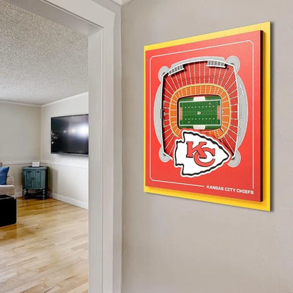 Cuadro NFL Stadium Series 3D Chiefs