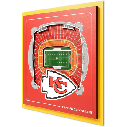 Cuadro NFL Stadium Series 3D Chiefs