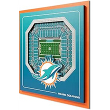 Cuadro NFL Stadium Series 3D Dolphins