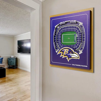 Cuadro NFL Stadium Series 3D Ravens