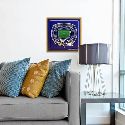 Cuadro NFL Stadium Series 3D Ravens