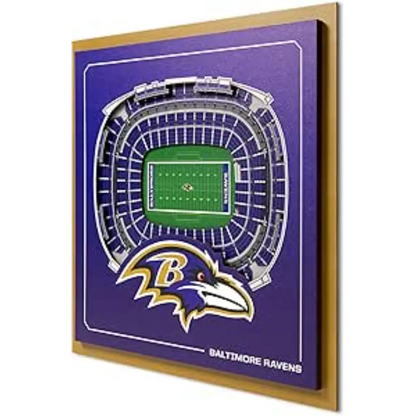 Cuadro NFL Stadium Series 3D Ravens