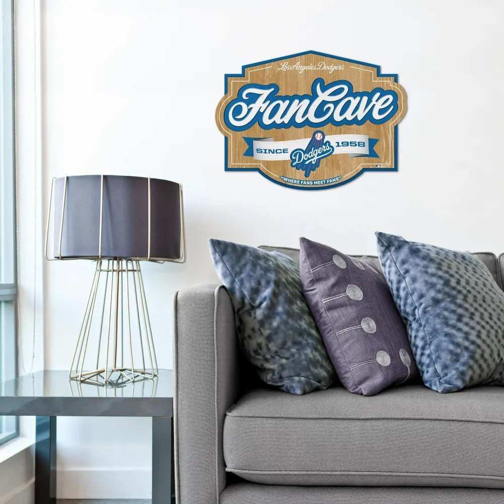 Cuadro YouTheFan MLB Fan Cave Sign 3D Dodgers