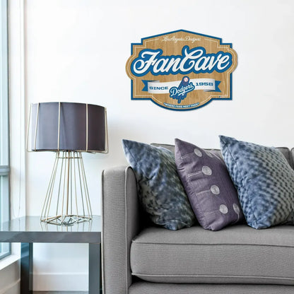 Cuadro YouTheFan MLB Fan Cave Sign 3D Dodgers