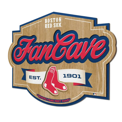Cuadro YouTheFan MLB Fan Cave Sign 3D Red Sox