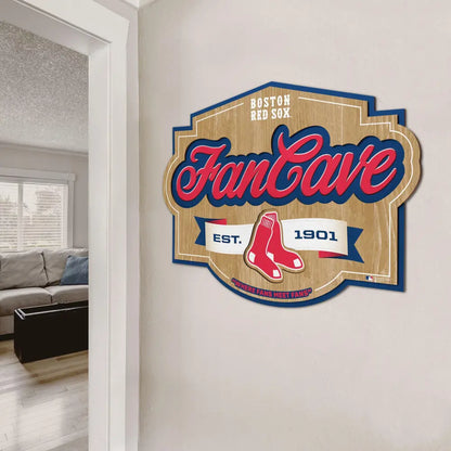 Cuadro YouTheFan MLB Fan Cave Sign 3D Red Sox