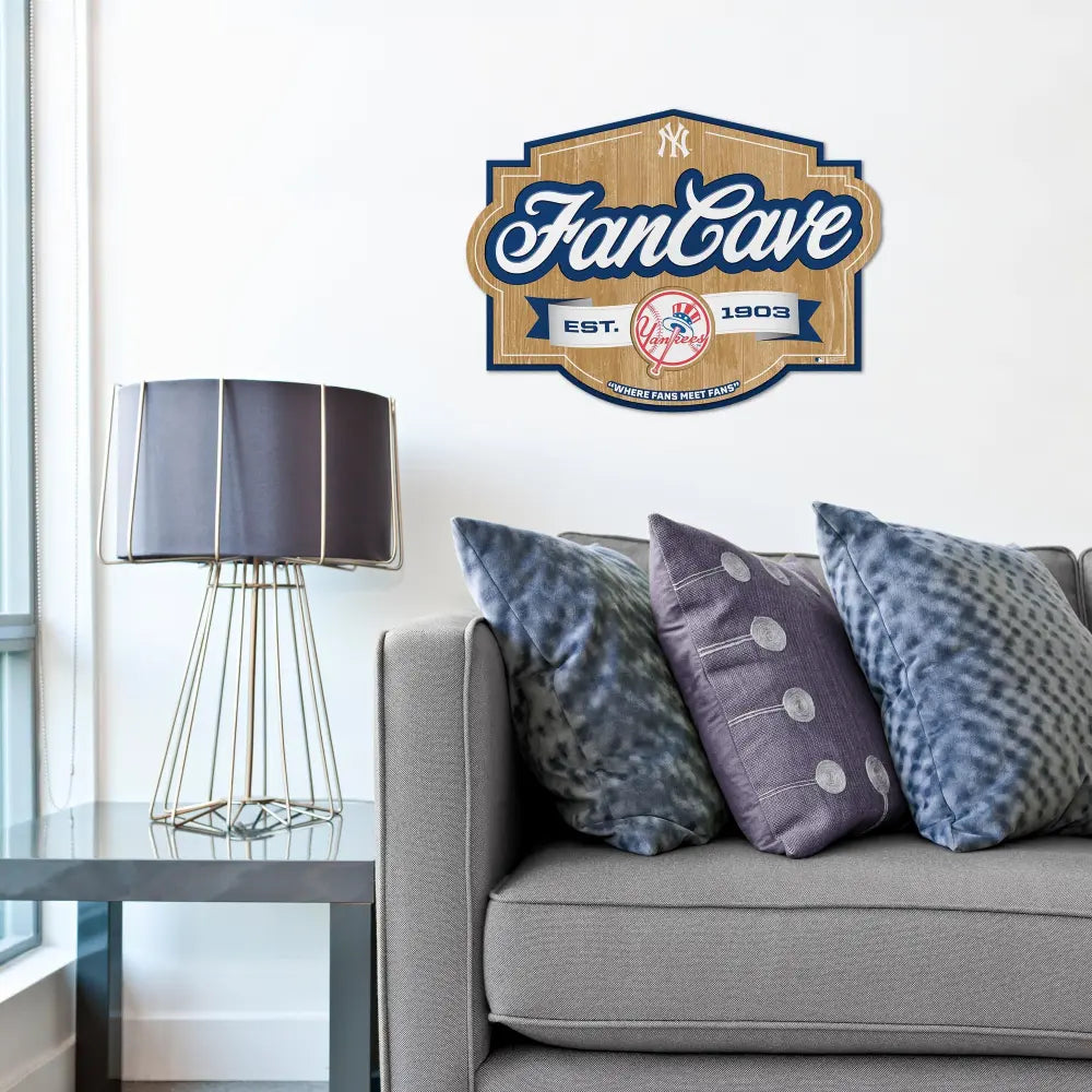 Cuadro YouTheFan MLB Fan Cave Sign 3D Yankees